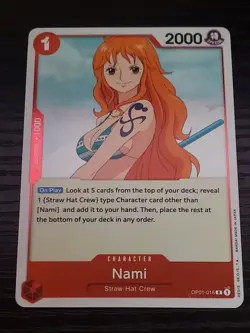 Pre Errata Nami OP01-016 R Foil One Piece Romance Dawn English NM - Image 1