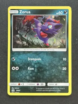 Pokemon Zorua SM83 Holo Black Star Promo Card NM - Image 1