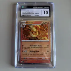 Flareon Black Star Promo 167 Gem Mint 10 CGC Prismatic Evolutions Poster Pokemon - Image 1