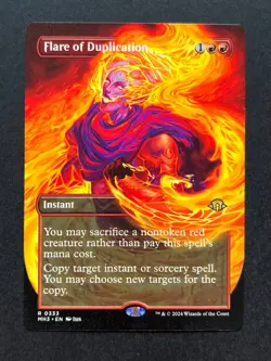 MTG Modern Horizons 3 Flare of Duplication Borderless Rare Non-Foil #0333 - Image 1