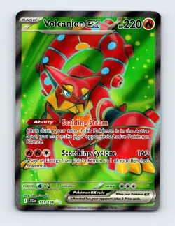 NM Volcanion ex 171/159 Journey Together Ultra Rare Pokemon Card - Image 1
