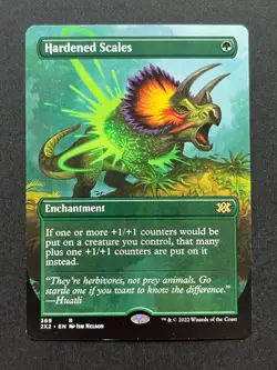 MTG Double Masters 2022 Hardened Scales Borderless Rare Non-Foil #369 - Image 1