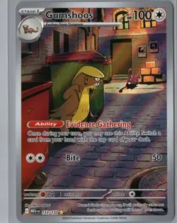 Gumshoos 153/132 Illustration Rare Mega Evolution Pokemon Holo Near Mint - Image 1