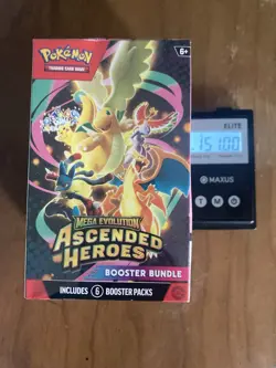 VERY HEAVY 151.00g GOD PACKU Pokemon Ascended Heroes Booster Bundle Sealed Pika - Image 1
