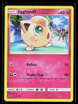 Jigglypuff 71/111 Common Crimson Invasion Pokemon NM - Image 1