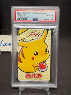 Pokemon Pikachu Mato Nippon Phone Card Telegraph Telephone 1999 PSA10 GEM MINT - Image 1
