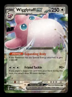 WIGGLYTUFF EX 040/165 HOLO DOUBLE RARE 151 NM/M - Image 1