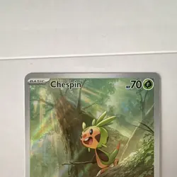 Pokemon TCG Chespin 087/086 CR1 Holo Rare English 2026 chaos rising - Image 1