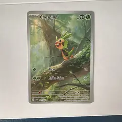 Pokemon TCG Chespin 087/086 CR1 Holo Rare English 2026 chaos rising - Image 3