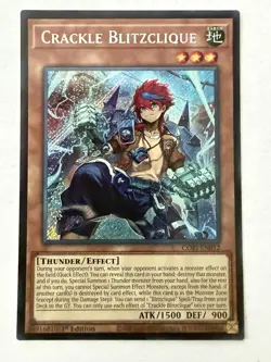 Yugioh - Crackle Blitzclique - Secret - 1st - CORI-EN012 - NM - Image 1
