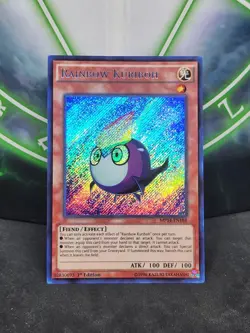 Yugioh Rainbow Kuriboh MP14-EN188 Secret Rare 1st Edition NM - Image 1