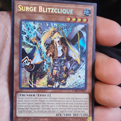Konami Yu-Gi-Oh! Surge Blitzclique CORI-EN011 Secret Rare Holo Effect 1st Ed - Image 1