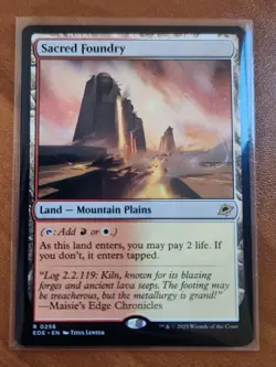 Magic MTG Sacred Foundry EOE 0256 Regular Rare - NM condition - Image 1