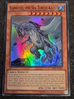 Gameciel, the Sea Turtle Kaiju - OP02-EN004 - Super Rare NM Yugioh OTS Tournamen - Image 1