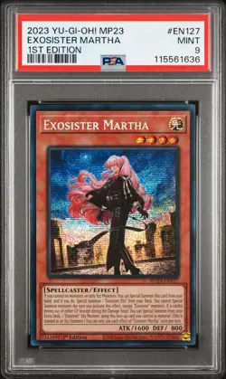 2023 Yu-Gi-Oh - Exosister Martha - MP23-EN127 - PSA 9 (Aug 25) - Image 1