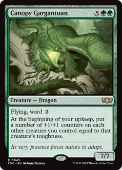 Canopy Gargantuan - TDC #45 | NORMAL | NM | MTG - Image 1