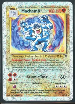 2002 Machamp 15/110 Holo Rare Legendary Collection Pokemon Reverse Holo MP / HP - Image 2