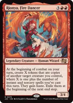 NM Rionya, Fire Dancer, MTG, Foundations Jumpstart, Magic the Gathering, 75 - Image 1