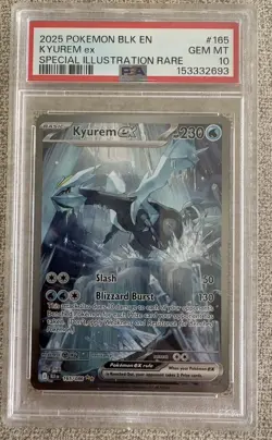 Kyurem EX 165/086 English Black Bolt SIR Pokemon TCG PSA 10 Gem Mint - Image 1