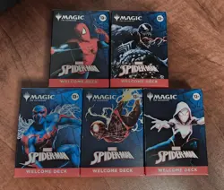 2025 Magic The Gathering Marvel Spider-Man Welcome Deck Complete Set 5- SDCC MTG - Image 1