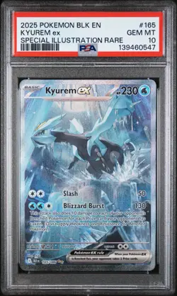 Pokemon TCG Kyurem ex Sv: Black Bolt SIR Holo 165/086 EN 2025 PSA 10 - Image 1