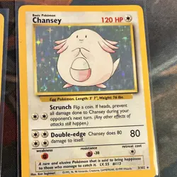 Pokemon TCG Base Set Chansey 3/102 Holo English Unlimited 1999 Lot of 3 - Image 4