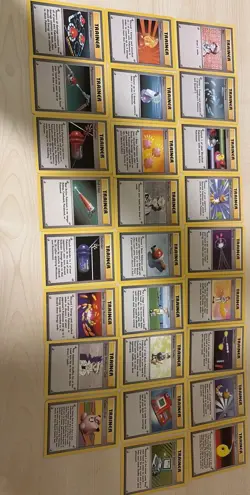 Pokemon Base Set Trainer Card Lot 1999 WOTC Pokemon Trader Oak Lass + - Image 1