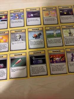 Pokemon Base Set Trainer Card Lot 1999 WOTC Pokemon Trader Oak Lass + - Image 5