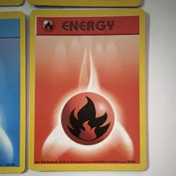 Wizards of the Coast Pokemon TCG Base Set 1999 Energy Cards Lot 6 English - Image 5