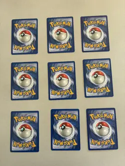 9x Pikachu 58/102 Base Set Unlimited Pokemon Card Lot WOTC 1999 Very Good - Image 2