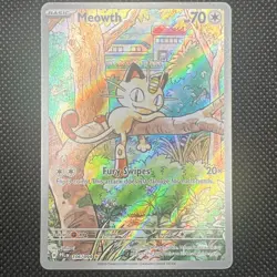 Meowth 106/094 Illustration Rare Holo Pokemon TCG Me02: Phantasmal Flames(6) - Image 3