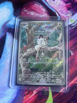 Meowth 106/094 Illustration Rare ME02 Phantasmal Flames Pokemon TCG NM - Image 2