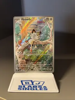 Pokemon TCG 106/094 Meowth Illustration Rare Phantasmal Flames - Image 1