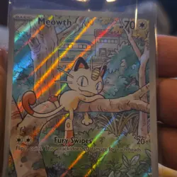 Pokemon TCG Meowth 106/094 Me02 Phantasmal Flames IR Holo - Image 2