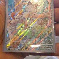 Pokemon TCG Meowth 106/094 Me02 Phantasmal Flames IR Holo - Image 3