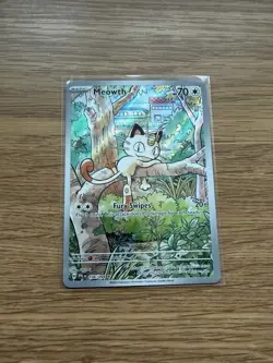 Pokemon TCG Meowth Illustration Rare Full Art Phantasmal Flames 106/094 - Image 1