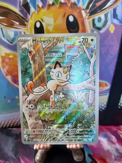 Meowth 106/094 Pokemon TCG Phantasmal Flames Illustration Rare English - Image 1