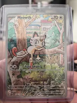 Pokemon TCG Meowth Full Art holo Card 106/094 Phantasmal Flames - Image 2