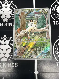 Meowth 106/094 Illustration Rare Phantasmal Flames Pokemon TCG - Image 1