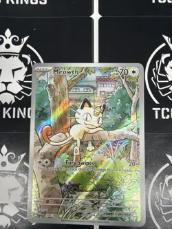 Meowth 106/094 Illustration Rare Phantasmal Flames Pokemon TCG - Image 3