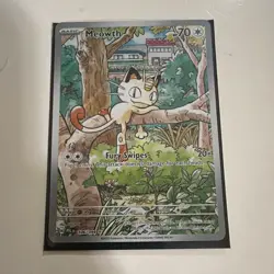 Pokemon TCG Meowth 106/094 Me02: Phantasmal Flames Holo EN Illustration Rare - Image 1