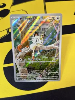Pokemon TCG Meowth #106/094 Illustration Rare Holo Phantasmal Flames English - Image 1