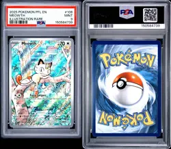 Pokemon TCG Meowth 106/094: Phantasmal Flames Illustration Rare PSA 9 - Image 3
