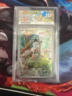 The Pokemon Company Pokemon TCG Meowth 106/094 Phantasmal Flames IR Holo ACE - Image 1