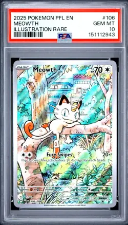 Meowth 106/094 - PSA 10 Gem Mint - Phantasmal Flames - Pokemon Tcg - Image 1