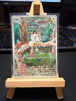 Pokemon TCG Meowth 106/094 Illustration Rare – Phantasmal Flames – Near Mint - Image 1