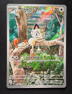 Pokemon TCG Meowth 106/094 Illustration Rare – Phantasmal Flames – Near Mint - Image 1