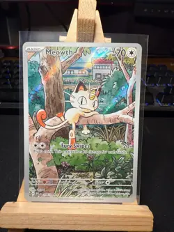 Pokemon TCG Meowth 106/094 Illustration Rare – Phantasmal Flames – Near Mint - B - Image 1