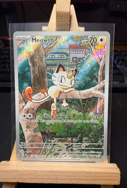 Pokemon TCG Meowth 106/094 Illustration Rare – Phantasmal Flames – Near Mint - A - Image 1