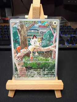Pokemon TCG Meowth 106/094 Illustration Rare – Phantasmal Flames – Near Mint - Image 1